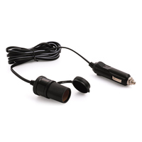 Adaptateur de sortie d'alimentation pour allume-cigare de voiture à câble droit, 12V 24V, 12 pouces, avec alimentation automobile, Extension 9 pouces