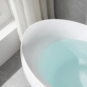 2024 Hotel Banheira De Acrílico Autônomo Banheiras Ao Ar Livre De Superfície Sólida Banheiras De Imersão - Product Image 2