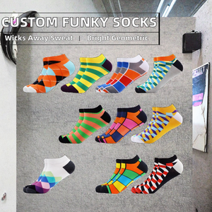 Trending Compression Anti-Slip Men's <b>Winter</b> Ankle <b>Socks</b> Spandex/Polyester/Cotton Digital Print Custom Logo OEM Wholesale - Product Image 2