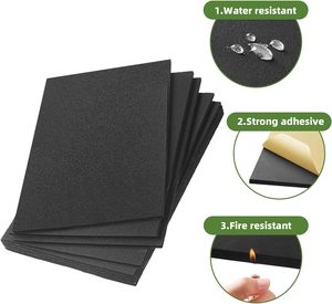 Dính bọt đệm, đóng cửa di động tấm xốp 12in x 8in x 1/8in, chống trượt cao su tổng hợp pad, cách âm và chống rung - Product Image 3