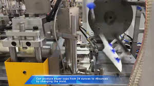 Vente chaude formant la machine de bol de papier jetable entièrement automatique formant la machine de fabrication de bol de <span class=keywords><strong>salade</strong></span> de seau de papier - Product Image 3