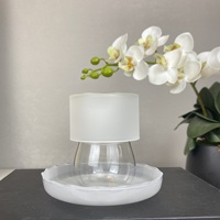 Ensemble de tasses à café et thé en verre faites à la main, style saoudien, 6 pièces, tasses à thé turques et soucoupes – Vente chaude