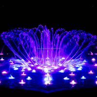 Fuente Musical Danzante Moderna y Elegante para Espacios Acuáticos, Diseño de Modelo 3D, Fuente de Acero Inoxidable para Espectáculos Acuáticos en Lagos y Parques