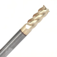 CNC Endmills personnalisé Router Bits up Cut Spiral Wood Metal Milling Solid Carbide 4 Flûte -- 6mm up Cutting Helical ZrN Coating