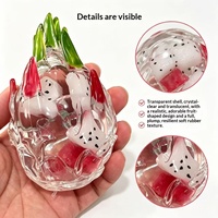 Jouet Squishy Fruit du Dragon en TPR, Haute Transparence, à Rebond Lent, Design Réaliste, Anti-Stress
