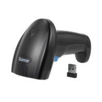 Venta caliente 1D 2D Scan Reading CMOS QR Lector de código de barras Pistola Escáner de código de barras inalámbrico de mano para el pago