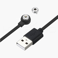 Montre intelligente ronde avec connecteur magnétique à 2 broches avec câble de charge