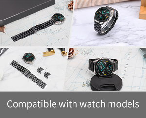 <span class=keywords><strong>Bracelet</strong></span> de rechange professionnel en acier inoxydable 46mm pour Samsung Gear S3/s2/active Watch 20mm 22mm - Product Image 2