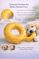 Jouet pour chien en forme de donut avec logo personnalisé, distributeur de friandises, soins dentaires, sélection pour présentoir de vente au détail pour les magasins d'animaux