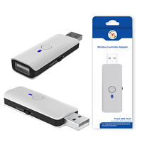 Convertidor de adaptador de controlador para PS5/PS4/PS3/Switch /X Box one S/ PC Receptor de adaptador de controlador de juego inalámbrico USB