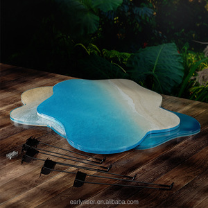 Early Riser Irregular River Tisch harzform DIY Art Deco Harz Epoxy Tray Form für River Table Schneide brett herstellung - Product Image 6