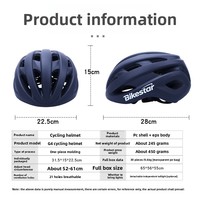 Casco de Ciclismo de Montaña, Unisex, Moldeado en una Sola Pieza, Material PCEPS, Protección para las Cuatro Estaciones, Seguro, Deportivo, para Adultos, Sólido