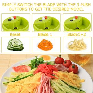 เครื่องขูดแบบเกลียวปรับได้3ใน1เครื่องทำก๋วยเตี๋ยวเครื่องทำสปาเก็ตตี้แบบมือถือเครื่องหั่นผักผลไม้ - Product Image 6