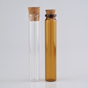 Tubes en verre à cigares imperméables de <span class=keywords><strong>95mm</strong></span> 115mm 120mm avec couvercle résistant aux enfants, <span class=keywords><strong>bouchon</strong></span> à vis en liège, tube à essai anti-odeur - Product Image 2