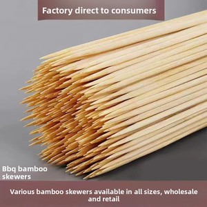Brochettes jetables en bambou faites à la main <span class=keywords><strong>de</strong></span> la province du Fujian pour poulet grillé, saucisses et outils pour aubépine confite – <span class=keywords><strong>Vente</strong></span> en gros - Product Image 3