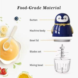 Robot culinaire pour bébé avec bol en <span class=keywords><strong>verre</strong></span> OEM, 300 ml, 8 lames SUS420, <span class=keywords><strong>coupe</strong></span>-légumes électrique modèle A16 200W, prise EU, pour viande, ail et légumes - Product Image 3