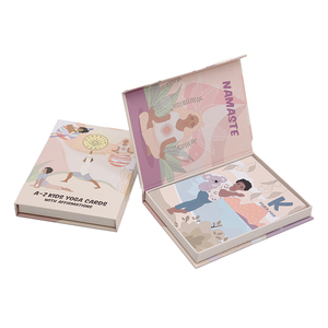 Cartes d'exercices de yoga personnalisées de haute qualité avec échantillon <span class=keywords><strong>gratuit</strong></span>, pour usage familial, en papier, impression en usine - Product Image 1