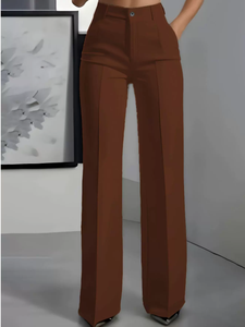 Nuovi <span class=keywords><strong>Pantaloni</strong></span> da Completo a Vita Alta e Gamba Dritta per Donne Europee e Americane - Product Image 6