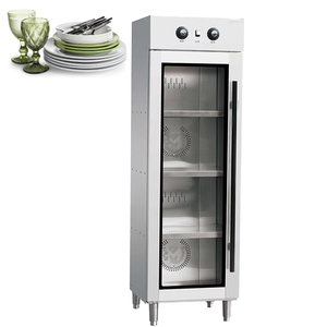 Armoire de désinfection électrique pour vaisselle en acier inoxydable 304, stérilisation à l'ozone/UV-C, séchage à l'air chaud, cuisines commerciales - Product Image 1