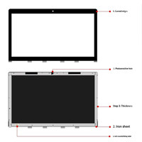 Panel de Vidrio Frontal Original para iMac A1312 2009 2010 2011 de 27 Pulgadas, 922-9833, Envío Rápido, Precio de Fábrica