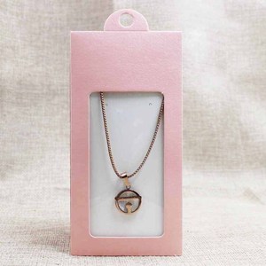 Caja de Regalo para Joyería Plegable Personalizada, Tarjetas para Collares de Mujer, Caja de Joyería con Ventana Transparente - Product Image 3