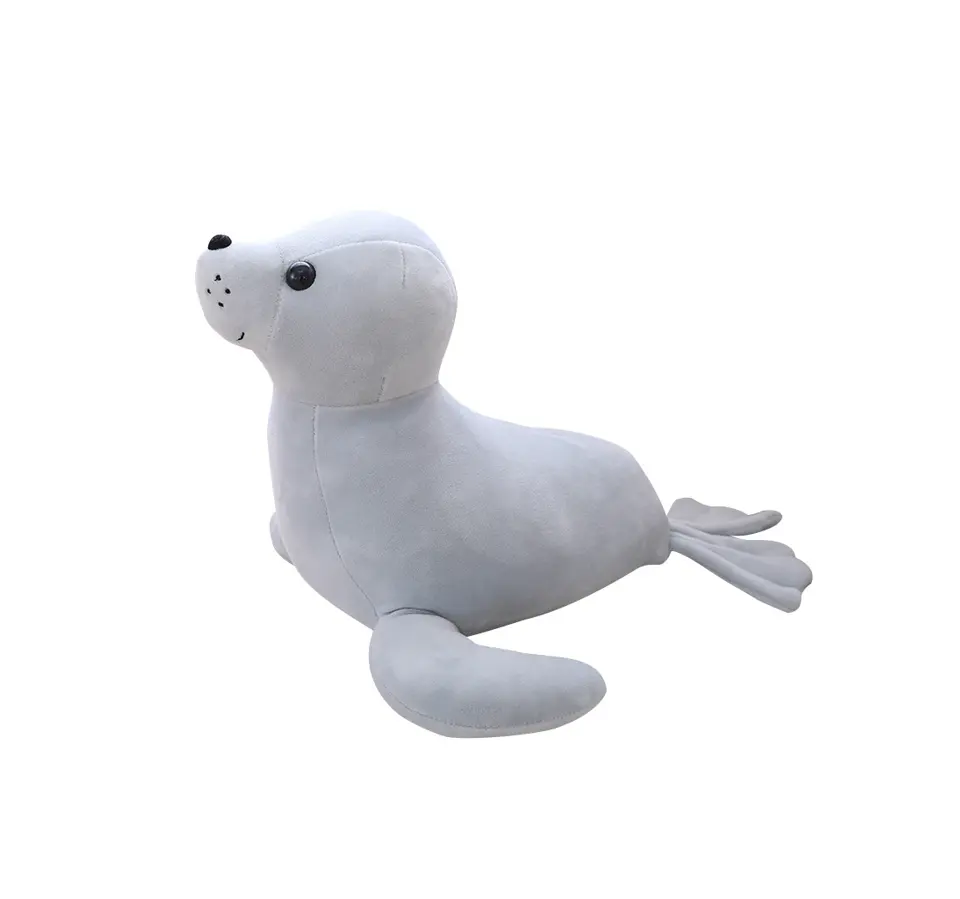 2020 OEM Stuffed Cotton Soft Plush Sea Animals Pillow Seal Pillow Pure Color Pendrive Sea Lion Plush Toy