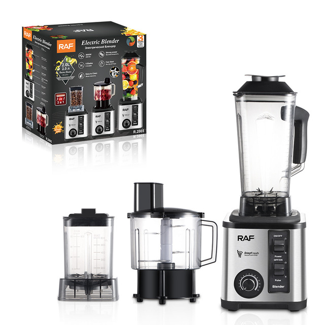 RAF Home Appliances Electric 3-in-1 Food Processor 2L Blender Fruit Vegetable Juicer Household Juice Maker Mixer Baby Food