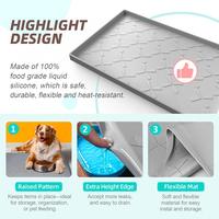 Tapis imperméable sous l'évier, tapis en silicone pour tiroir de cuisine, étagère et placard, protection d'évier pour l'organisation et le rangement de la cuisine