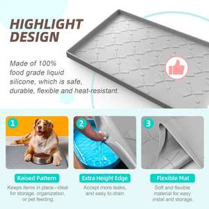 Tapete Impermeable para Debajo del Fregadero, Tapete de Silicona para <span class=keywords><strong>Cajones</strong></span> de <span class=keywords><strong>Cocina</strong></span> y Revestimiento de Gabinetes, <span class=keywords><strong>Protector</strong></span> de Fregadero para Organizadores y Almacenamiento de <span class=keywords><strong>Cocina</strong></span> - Product Image 2