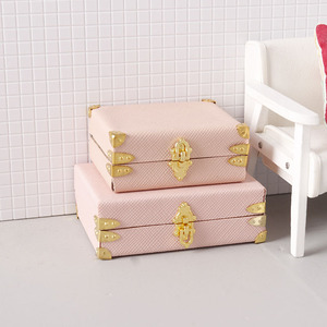 Dollhouse Miniature storage suitcase <strong>vintage</strong> box <strong>mini</strong> model 1:12 for ob11 diy dollhouse - Product Image 3