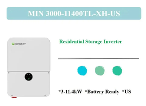Inversor de almacenamiento residencial Growatt 208V/240Vac <span class=keywords><strong>MIN</strong></span> 3000-7600TL-<span class=keywords><strong>XH</strong></span>-US 3KW 5KW 6KW inversor de energía Solar híbrido para uso doméstico - Product Image 3