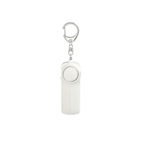 Sirène de défense personnelle, alarme de sécurité et porte-clés lumineux, haute sensibilité, 130 dB, matériau ABS, pile AAA