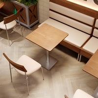 Table et chaises de restaurant minimalistes modernes, table et chaises pour restaurant léger, café, salon de thé