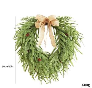 Guirnalda Artificial de Norfolk al por Mayor para Camino de Mesa, Hojas de Pino de Polietileno Suave, Enredadera Artificial, Guirnalda de <span class=keywords><strong>Araucaria</strong></span> Navideña - Product Image 6