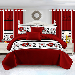 Set di Biancheria da <span class=keywords><strong>Letto</strong></span> di Lusso Elegante 12 Pezzi, Lenzuola King Size con <span class=keywords><strong>Federe</strong></span> e Tende per Camera da <span class=keywords><strong>Letto</strong></span>, Produzione all'Ingrosso - Product Image 1
