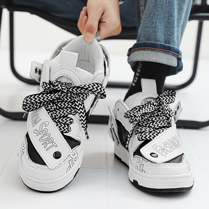 Scarpe da Skate Alte da Uomo Primavera 2025, Sneakers Casual con Lacci - Product Image 3