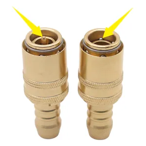 American standard male and female brass water hydraulic hose connrct quick coupler pneumatic quick release coupling