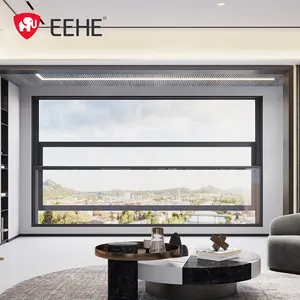 EEHE Windproof Electric Aluminum Alloy Glass Lifting Window Tempered Glass Rain-sensing Automatic Upgrading Window