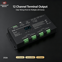 Décodeur DMX OLED 12CH*5A 12-24VDC CV D12A