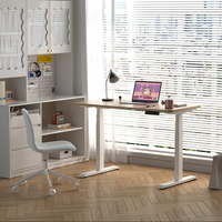 Escritorio de oficina personalizable de altura ajustable ergonómico de pie hacia arriba y hacia abajo para trabajadores remotos de oficina en casa y corporativos