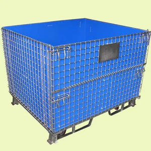 Jaula de Almacenamiento Plegable Industrial de Alta Resistencia, Contenedor de Malla Metálica Plegable - Product Image 3