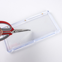 Porte-cartes de sport magnétique triple en plastique moderne avec logo personnalisé 100% coupe UV pour cartes de livret de 201mm