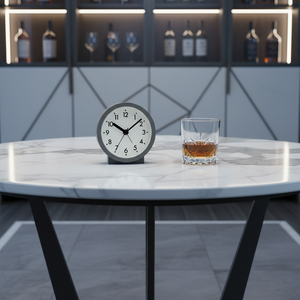 Nouvelle <span class=keywords><strong>Horloge</strong></span> de Bureau à Aiguilles 2026, Mini Mécanisme Silencieux Rond Minimaliste, Réveil avec Fonction Snooze, Mouvement à Ondes de Quartz, Idéale pour la Rentrée Scolaire et les Enfants - Product Image 6