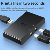 Compartidor de Impresora USB 2 en 1, Conmutador KVM Compatible con Monitores de Juegos 4K, Repetidor WiFi de Montaje en Rack, Punto de Acceso Exterior en Stock