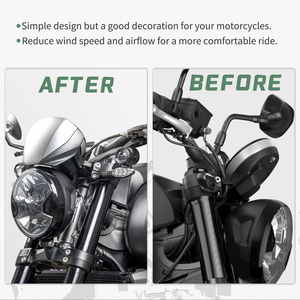 XXUN-cubierta de faro delantero de motocicleta, protector de parabrisas, Flyscreen para <span class=keywords><strong>Triumph</strong></span> Trident660 <span class=keywords><strong>Trident</strong></span> 660 2021 2022 - Product Image 4