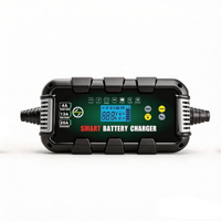 Chargeur de batterie intelligent BYGD 6V/12V/24V 26A avec écran LCD, charge en 8 étapes, pour batteries plomb-acide/AGM/lithium, moto, certifié CE, fabriqué en usine