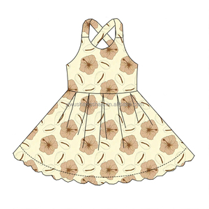 ชุดเดรสสวยๆ สำหรับเด็กผู้หญิง ลายฮาวาย แขนกุด ความยาวระดับเข่า สไตล์ลำลอง สำหรับเด็กอายุ 0-16 ปี ขายส่ง - Product Image 5