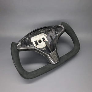 Volant Yoke pour Tesla 2012 2013 2014 2015 2016 2017 2018 2019 2020 2021 Modèle <span class=keywords><strong>S</strong></span> Modèle X, accessoires en cuir chauffant - Product Image 6