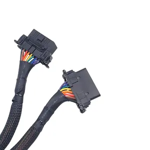 PVC Cable OBD2 Universal Full 16pin Adapter OBD 2 Extension Splitter Cable