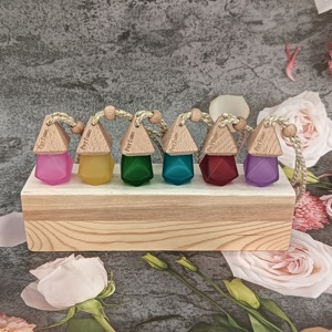 Flacone Vuoto in Vetro da 5ml per <span class=keywords><strong>Profumo</strong></span> Auto, Colori Assortiti (<span class=keywords><strong>Rosa</strong></span>, Giallo, Verde, Blu, Rosso, Viola), Diffusore di <span class=keywords><strong>Profumo</strong></span> da Appendere per Auto, Basso MOQ - Product Image 2